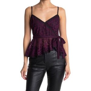 Likely Burgundy Lace Camisole